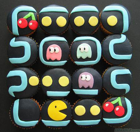 Pac-Man Cupcakes