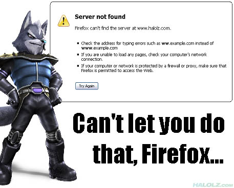 Can’t let you do that, Firefox…