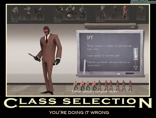 CLASS SELECTION - YOU’RE DOING IT WRONG