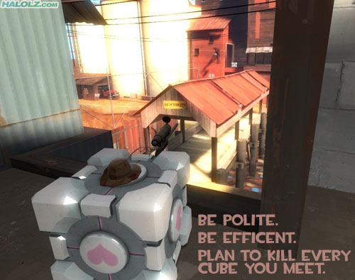 BE POLITE. BE EFFICENT. PLAN TO KILL EVERY CUBE YOU MEET.