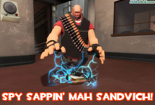 SPY SAPPIN’ MAH SANDVICH!
