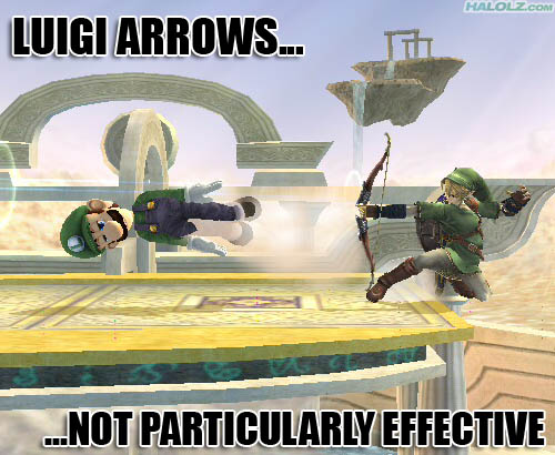 LUIGI ARROWS… NOT PARTICULARLY EFFECTIVE