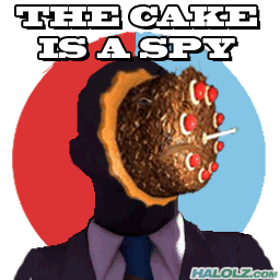 THE CAKE IS A SPY