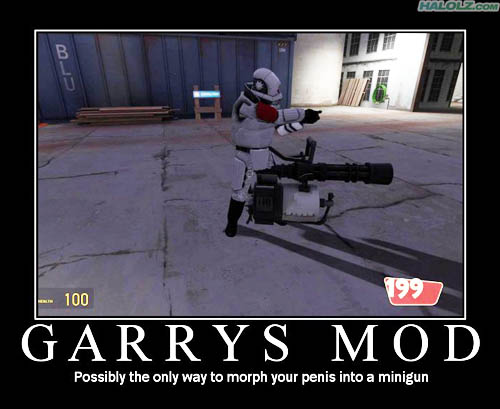 GARRYS MOD - Possibly the only way to morph your penis into a minigun