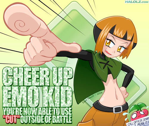 CHEER UP EMO KID YOU’RE NOW ABLE TO USE “CUT” OUTSIDE OF BATTLE