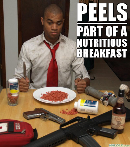 PEELS - PART OF A NUTRITIOUS BREAKFAST