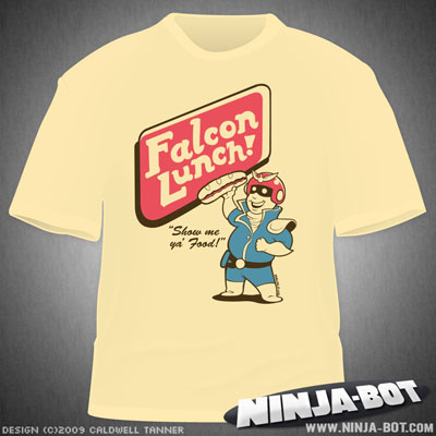 Falcon Lunch! T-Shirt at NINJA-BOT.com
