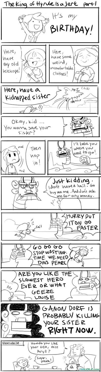 The King of Hyrule is a Jerk part 1