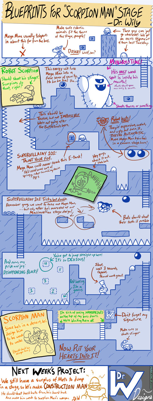 Dr. Wily's Stage Blueprints