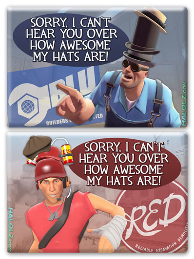 SORRY I CAN'T HEAR YOU OVER HOW AWESOME MY HATS ARE!