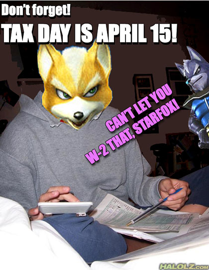 Don't forget! TAX DAY IS APRIL 15!