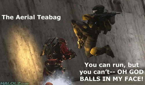 The Aerial Teabag - You can run, but you can't-- OH GOD BALLS IN MY FACE!