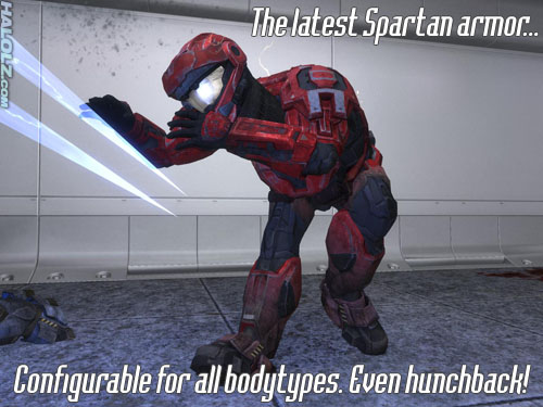 The latest Spartan armor... Configurable for all bodytypes. Even hunchback!