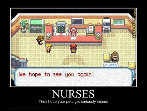 NURSES - They hope your pets get seriously injured