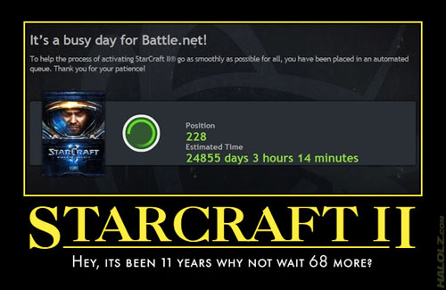STARCRAFT II - HEY ITS BEEN 11 YEARS WHY NOT WAIT 68 MORE?