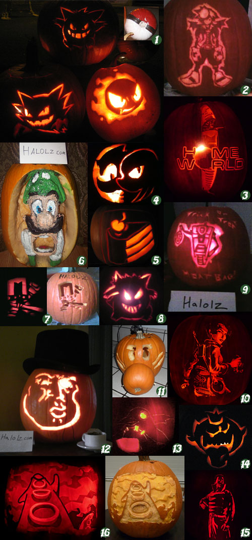 Halolzween 2010 Halloween Pumpkin Contest Entries