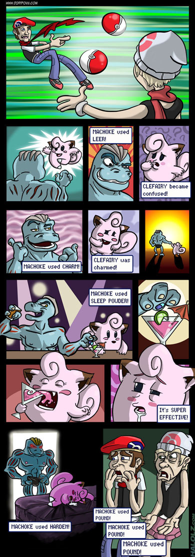 MACHOKE used POUND! (comic)