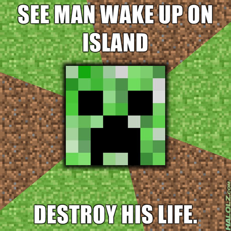 SEE MAN WAKE UP ON ISLAND, DESTROY HIS LIFE.