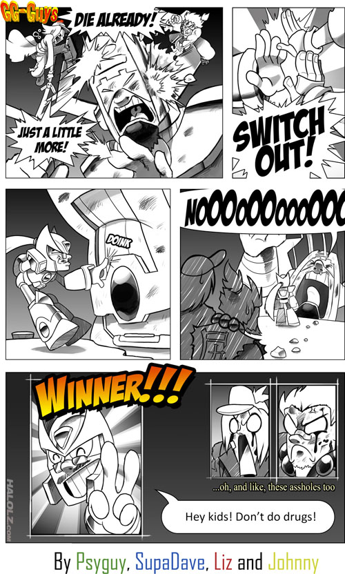 Fighting Galactus in MvC3 (comic)