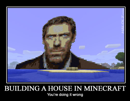 BUILDING A HOUSE IN MINECRAFT