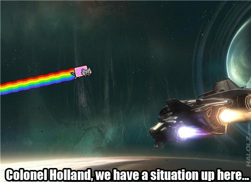 Colonel Holland, we have a situation up here...