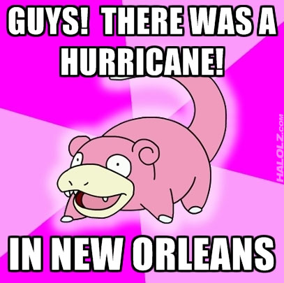 GUYS! THERE WAS A HURRICANE!