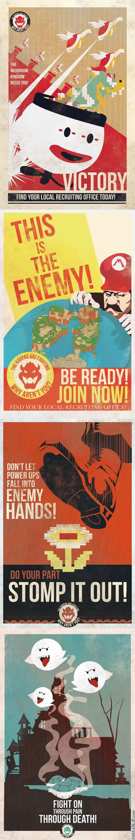 Koopa Troop Propaganda Posters 