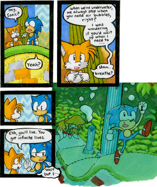 Ehh, you'll live. Sonic 2 Comic