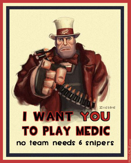 I WANT YOU TO PLAY MEDIC