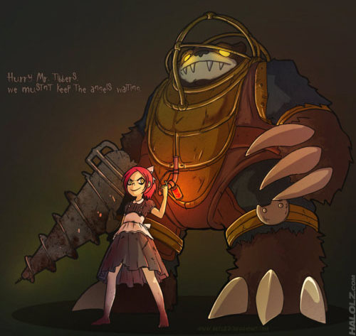 Hurry Mr. Tibbers, we mustnt keep the angels waiting