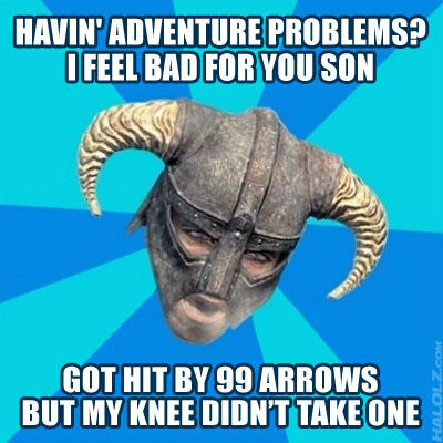 GOT HIT BY 99 ARROWS BUT MY KNEE DIDN'T TAKE ONE